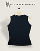Blusa Algodón Flexible Negra - Miniatura 3