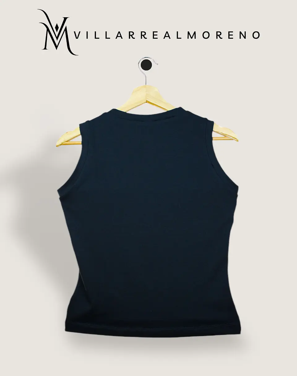 Blusa Algodón Flexible Negra 4