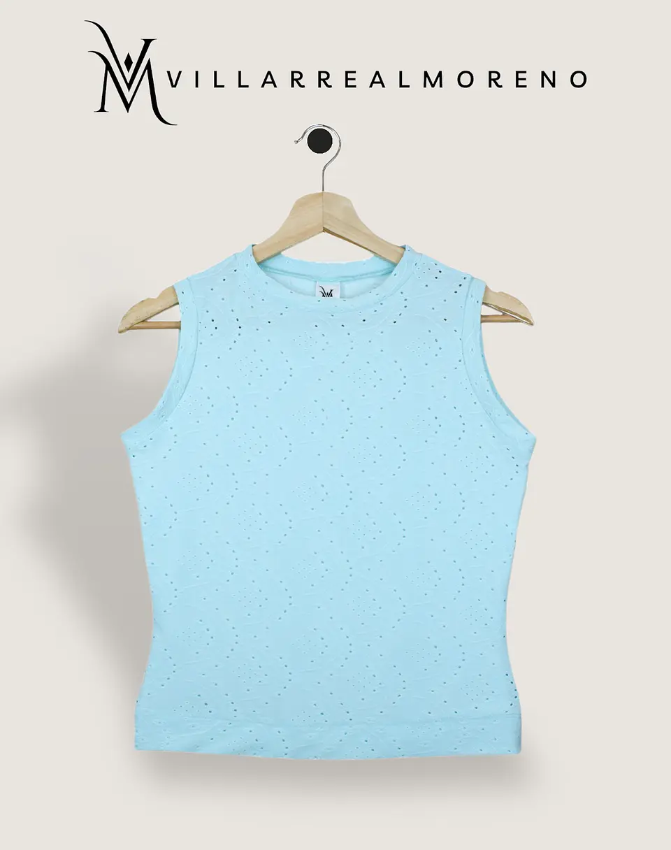 Blusa Ojalillo Celeste 3