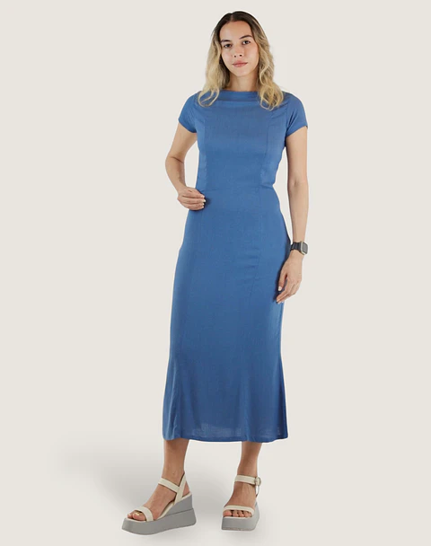 Vestido Basico Indigo