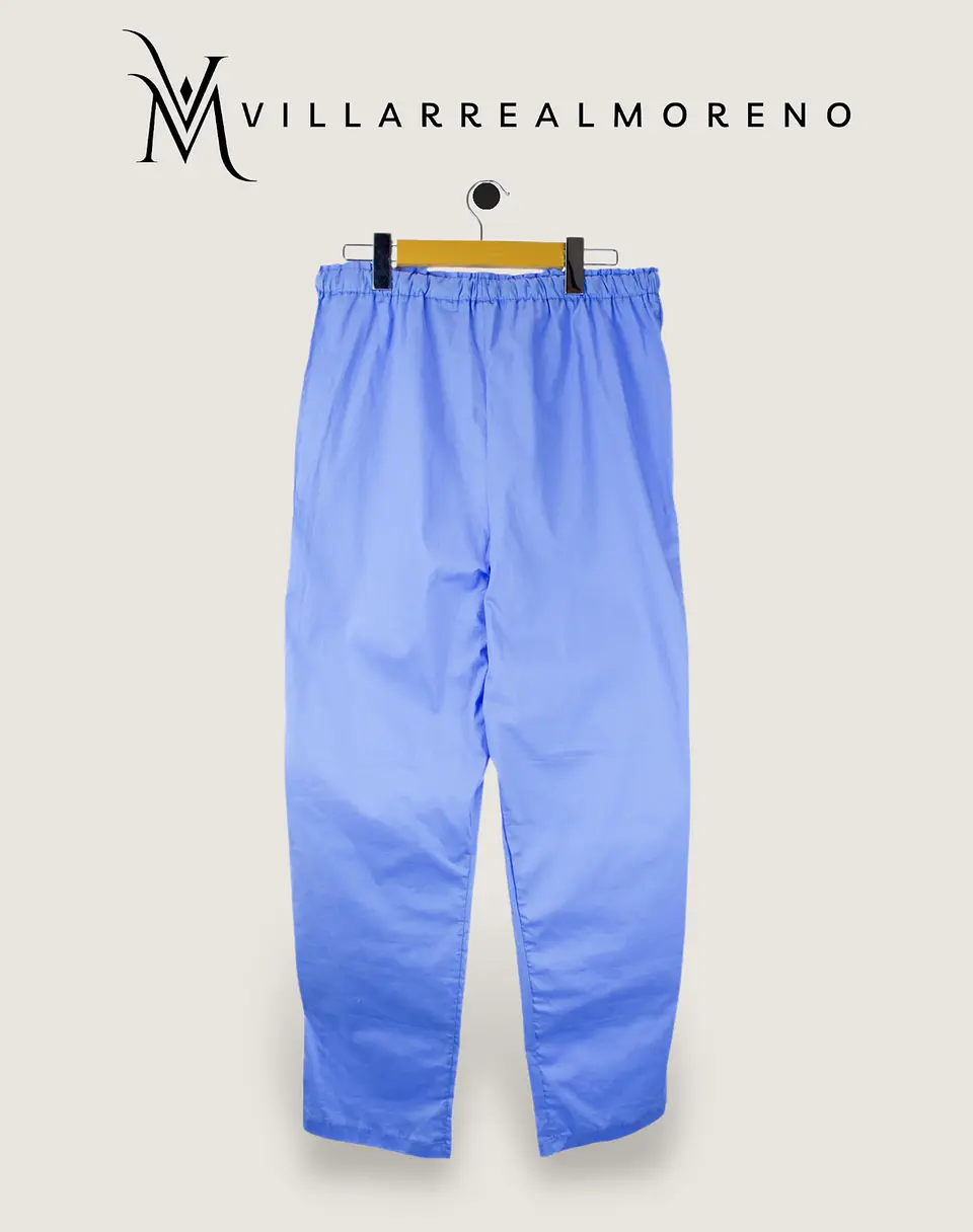 Pantalón Pijama Hombre Algodón Celeste 4