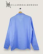 Camisa Pijama Hombre Algodón Celeste - Miniatura 4