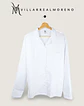 Camisa Pijama Hombre Algodón Blanca - Miniatura 3
