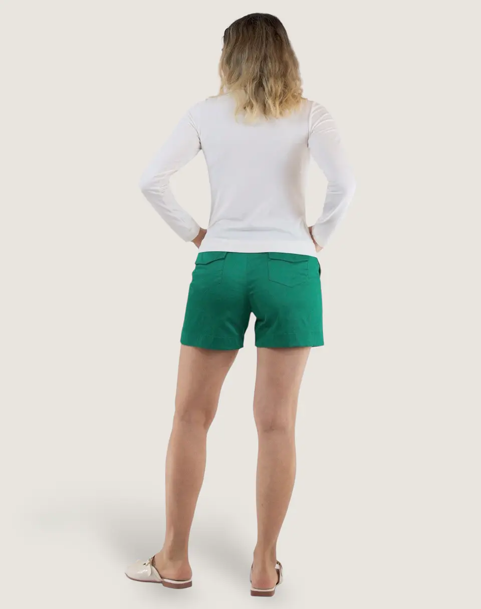 Short Popelina Verde 2