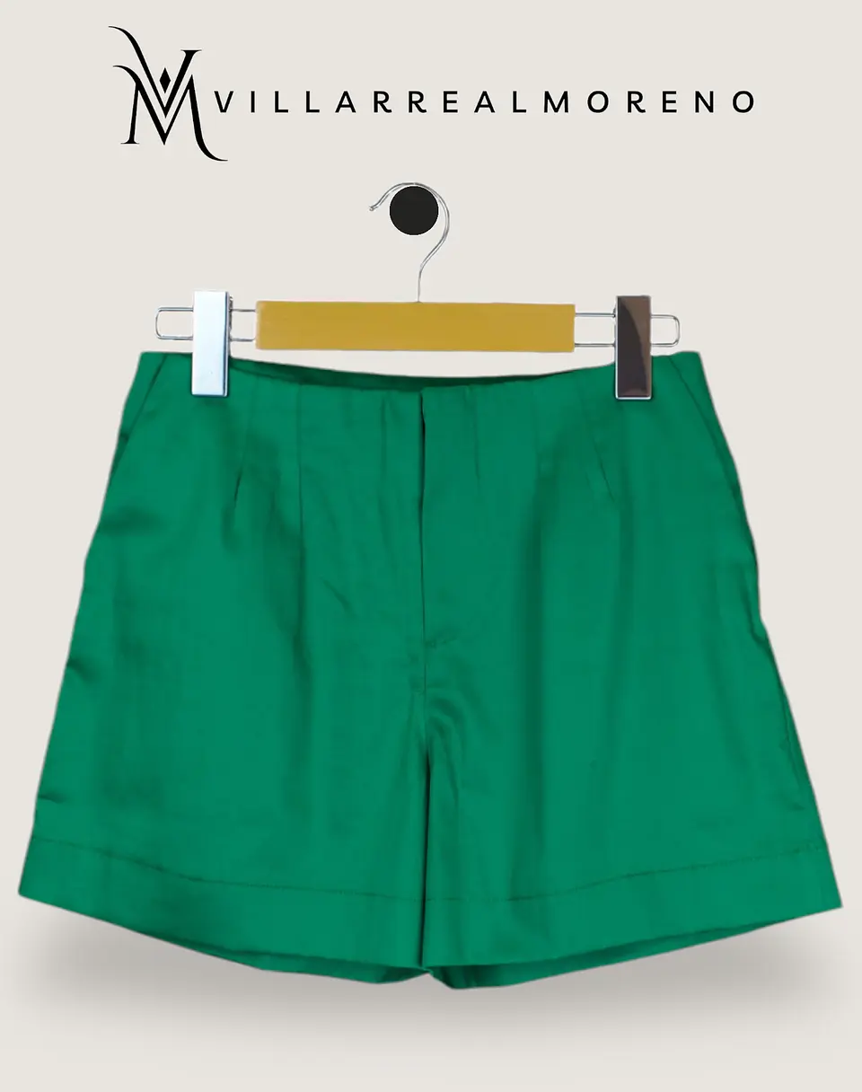 Short Popelina Verde 3
