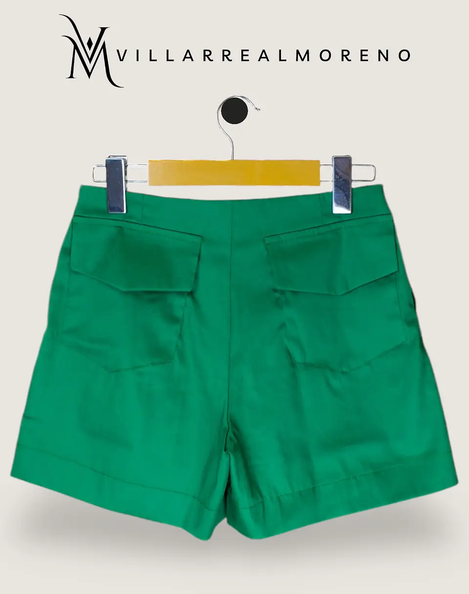 Short Popelina Verde 4