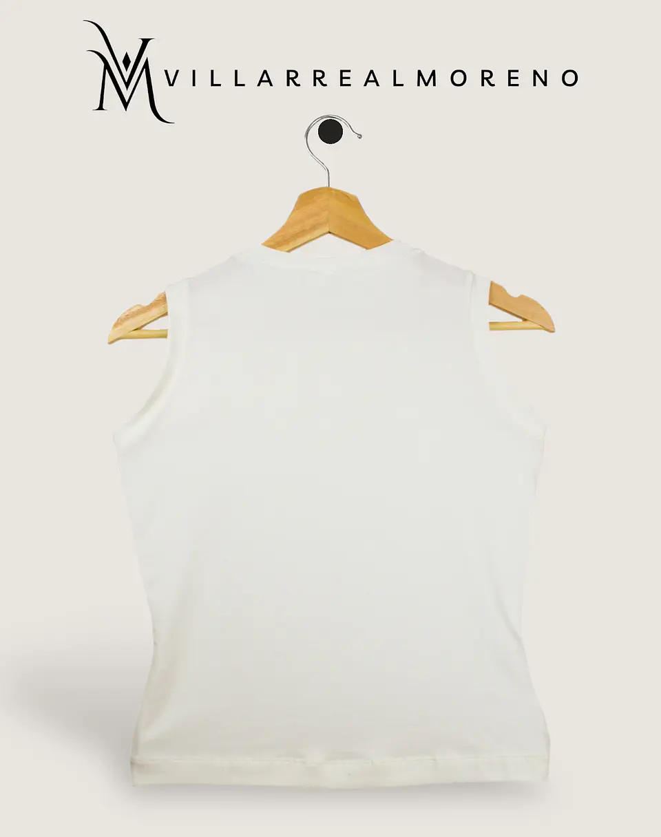 Blusa Algodón Flexible Marfil 4
