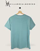 Camiseta Algodón Hombre Verde Cerceta - Miniatura 4