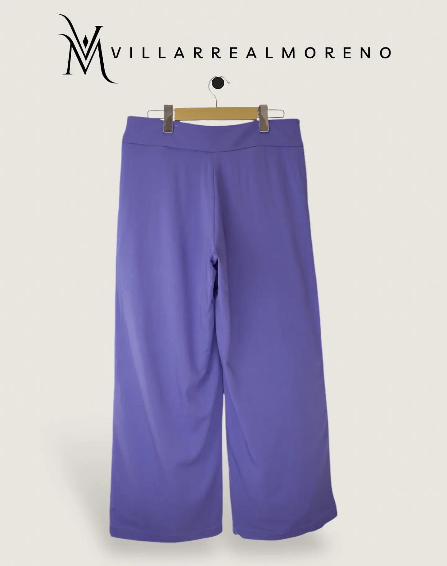 Pantalón Viscosa Bota Ancha Uva 4