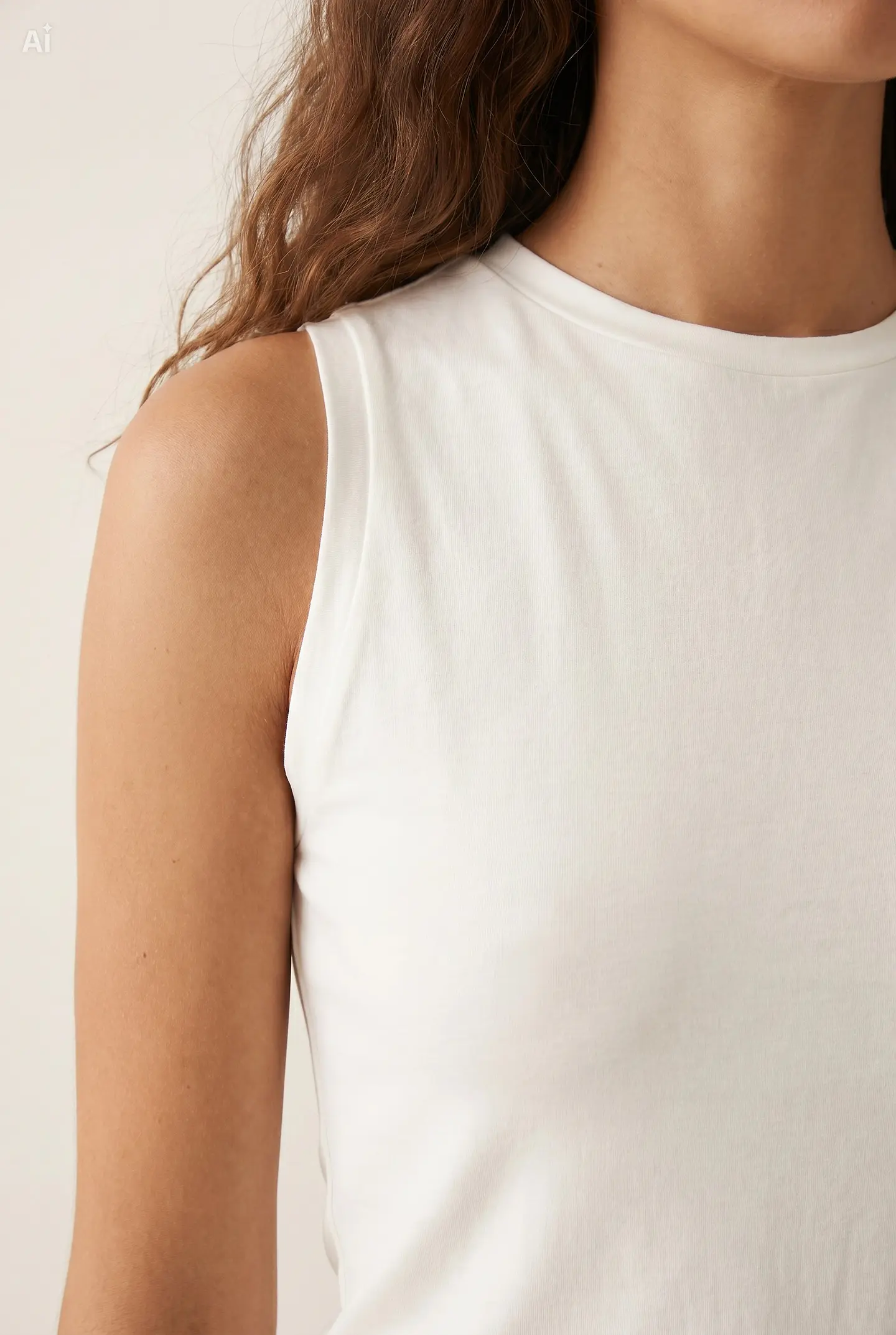 Blusa Algodón Flexible Marfil 4