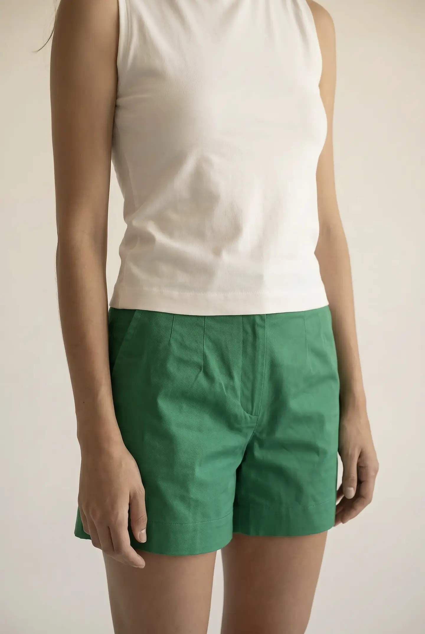 Short Popelina Verde 4