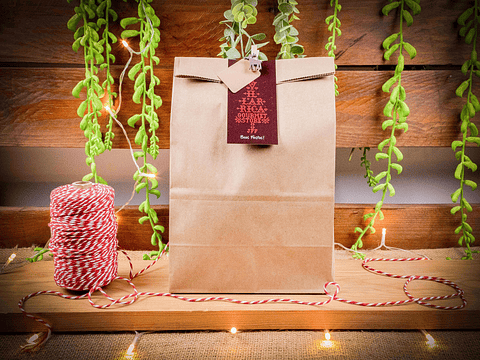 Opções de Embalagens - Cabazes/Ofertas Personalizadas - Saqueta Kraft