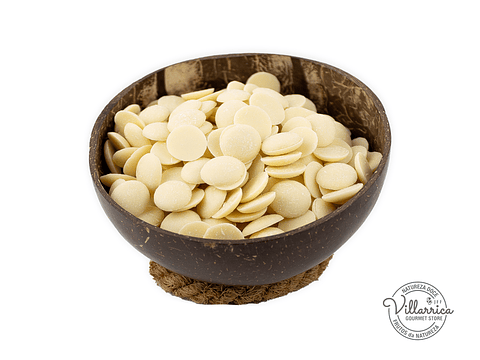 Monedas de chocolate blanco