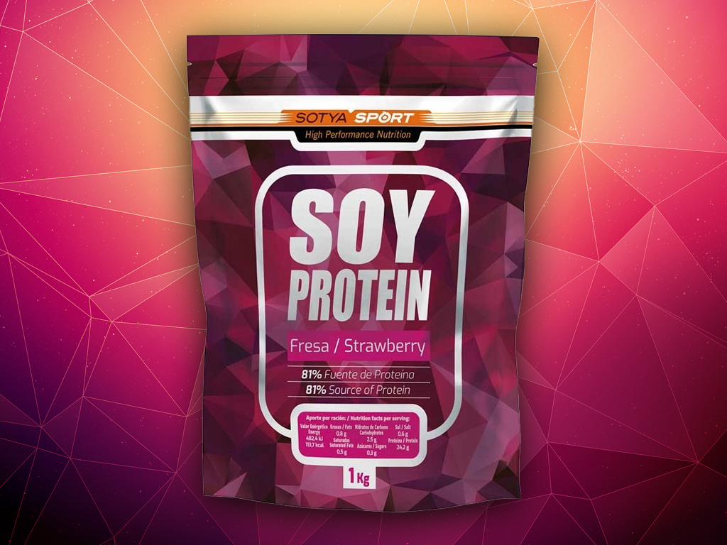 Strawberry Isolated Soy Protein 1kg 1