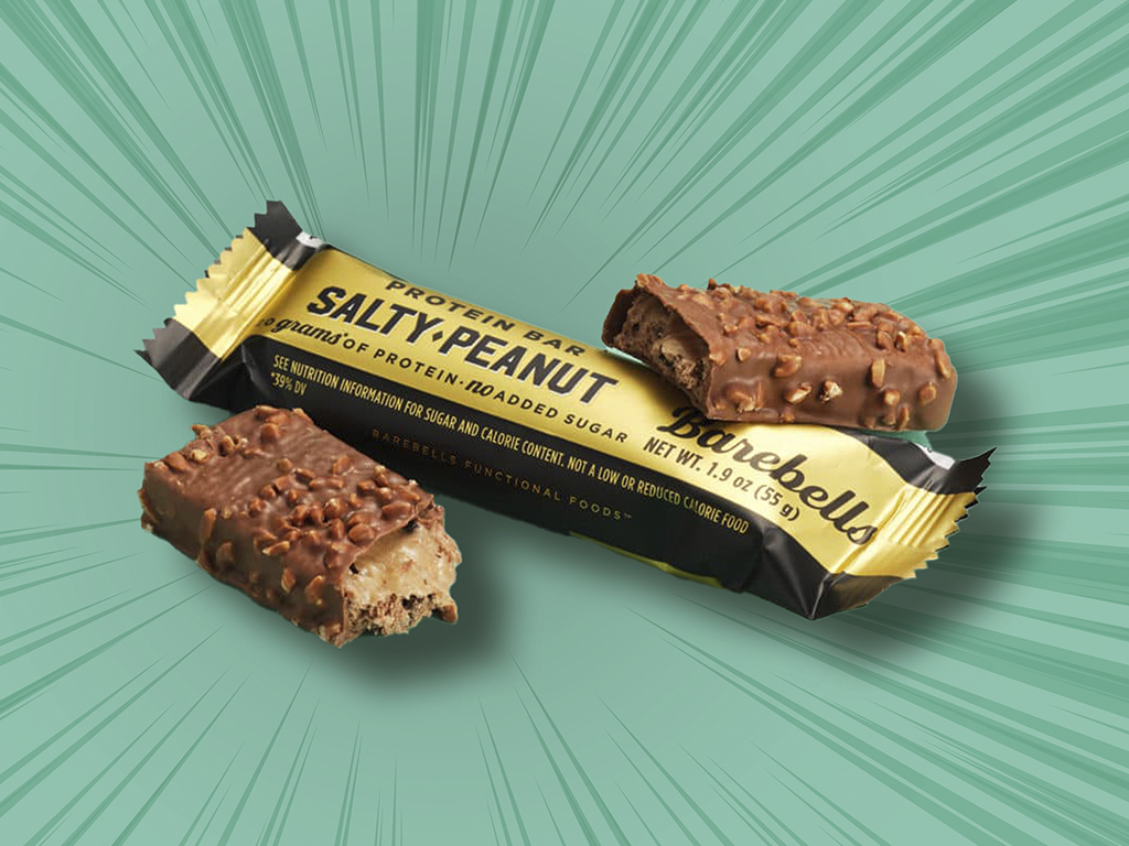 Peanut, Salted Caramel & Milk Chocolate Protein Bar 55g 1