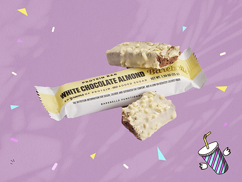 Barrita Proteica de Almendra, Caramelo y Chocolate Blanco 55g