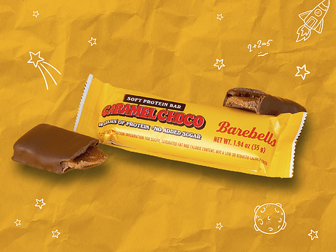 Barrita Proteica Chocolate y Caramelo 55g