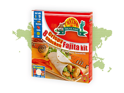 Kit Fajitas de Pollo Crujientes (8 unidades) 600g