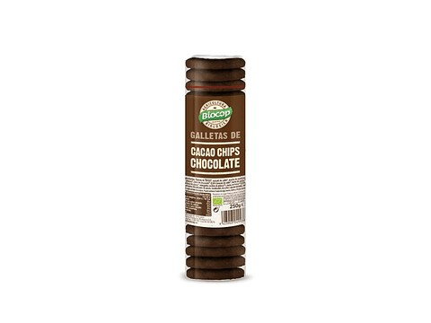 Galletas de Cacao Ecológicas con Chips de Chocolate 250g