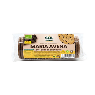 Oatmeal Maria Cookies with Gluten-Free Chocolate Chips BIO 200g