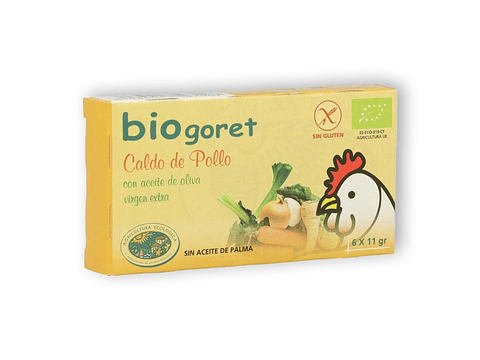 Caldo de Pollo con Verduras en Dados BIO 6x11g 