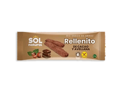 Snack de chocolate y avellanas orgánico 25 g