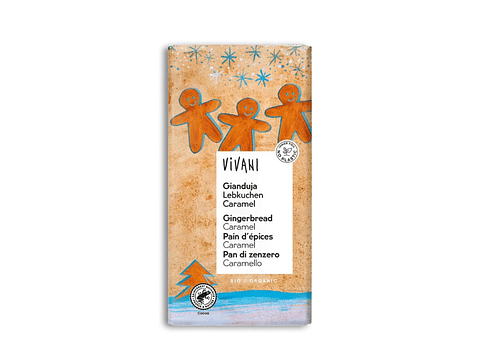 Tablete Chocolate Bolacha de Gengibre & Caramelo BIO 100g