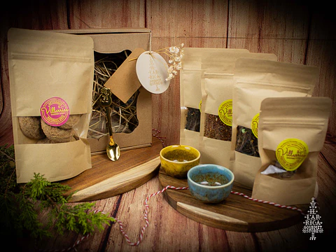 Cesta para amantes del té (8 productos)