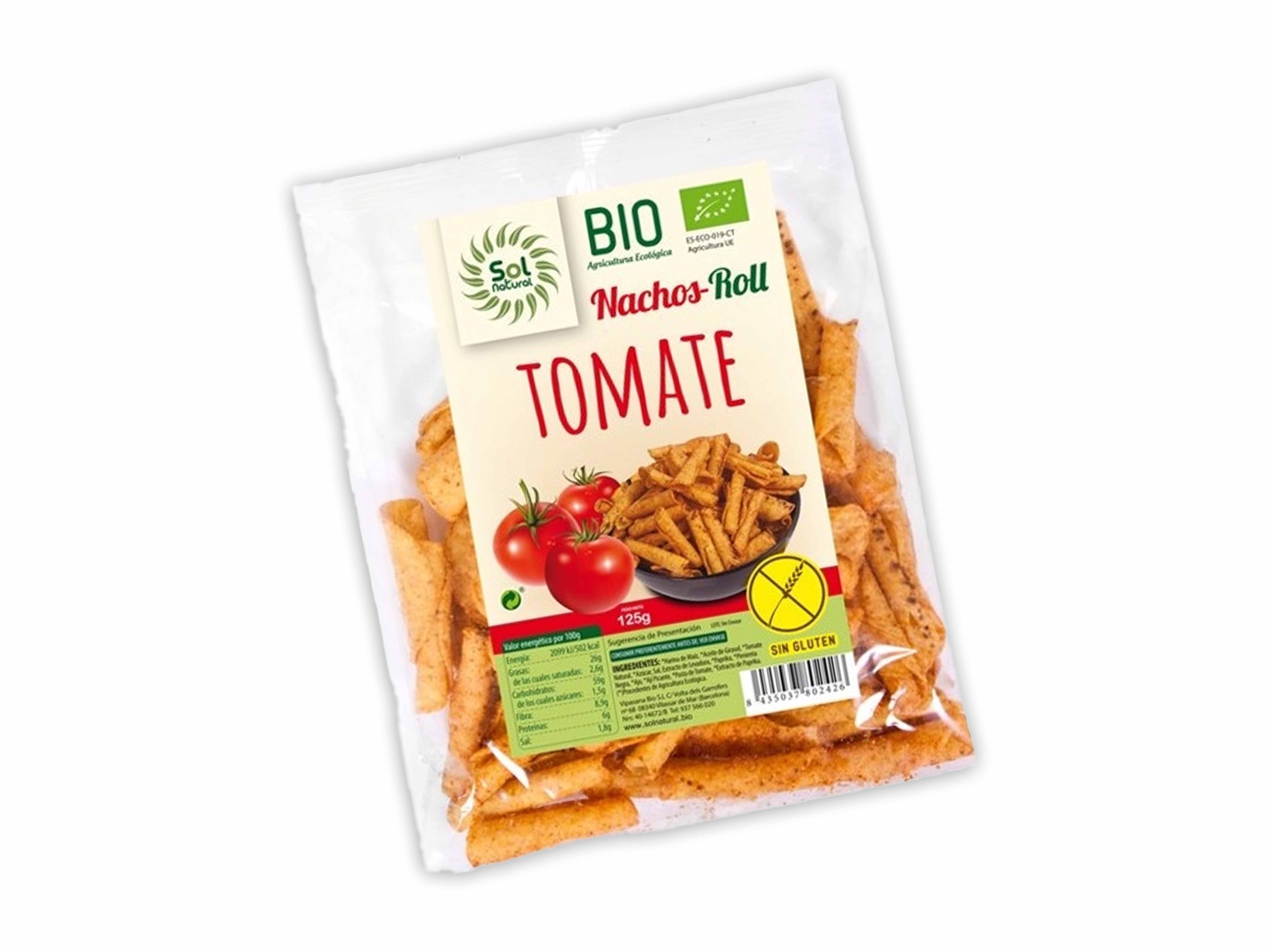 Nachos Roll de Milho com Tomate BIO 125g 1