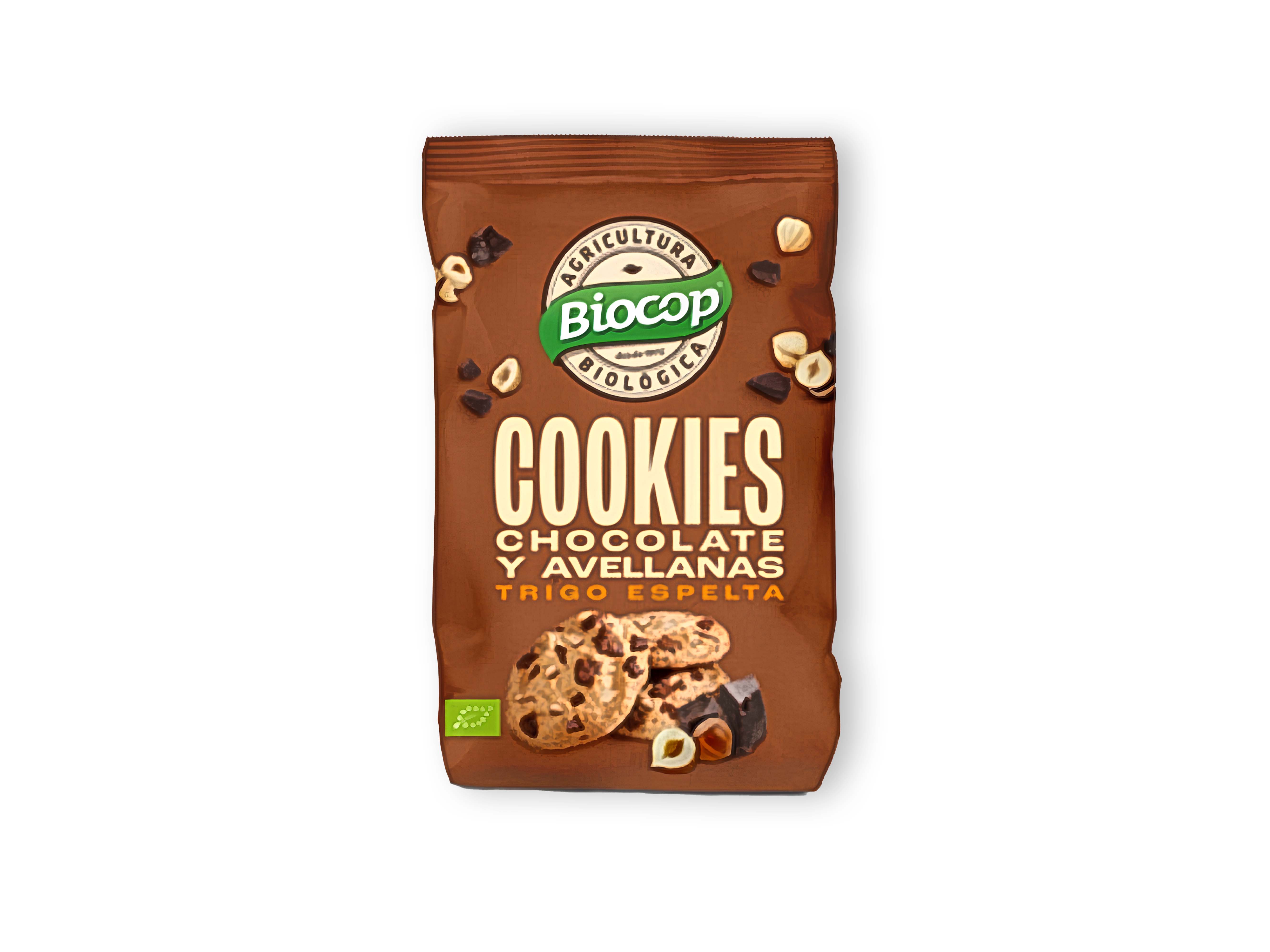 Cookies de Espelta, Chocolate & Avelã BIO 200g 1