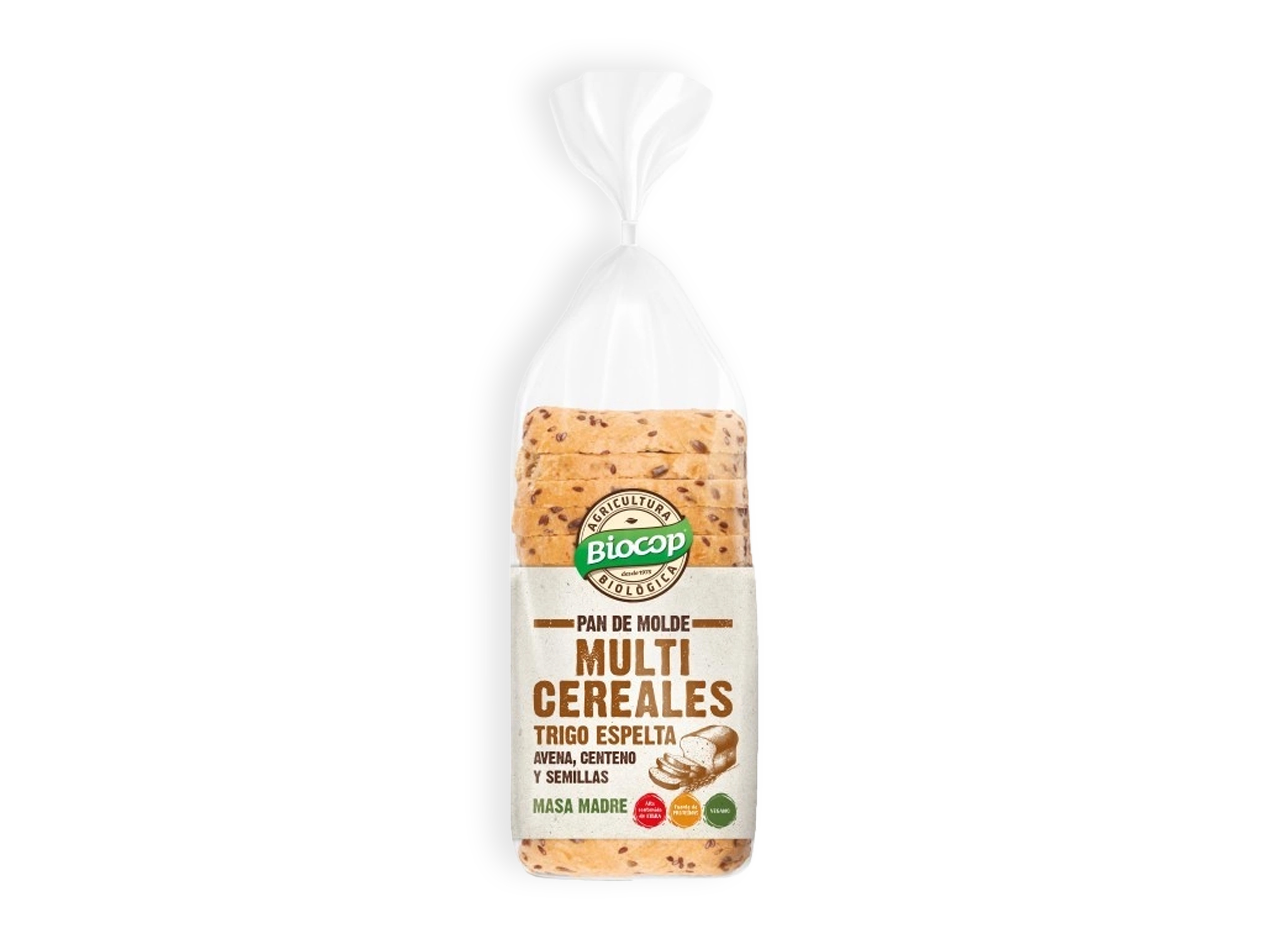 Pan de espelta multigrano en rebanadas con pasta madre orgánica 400 g 1
