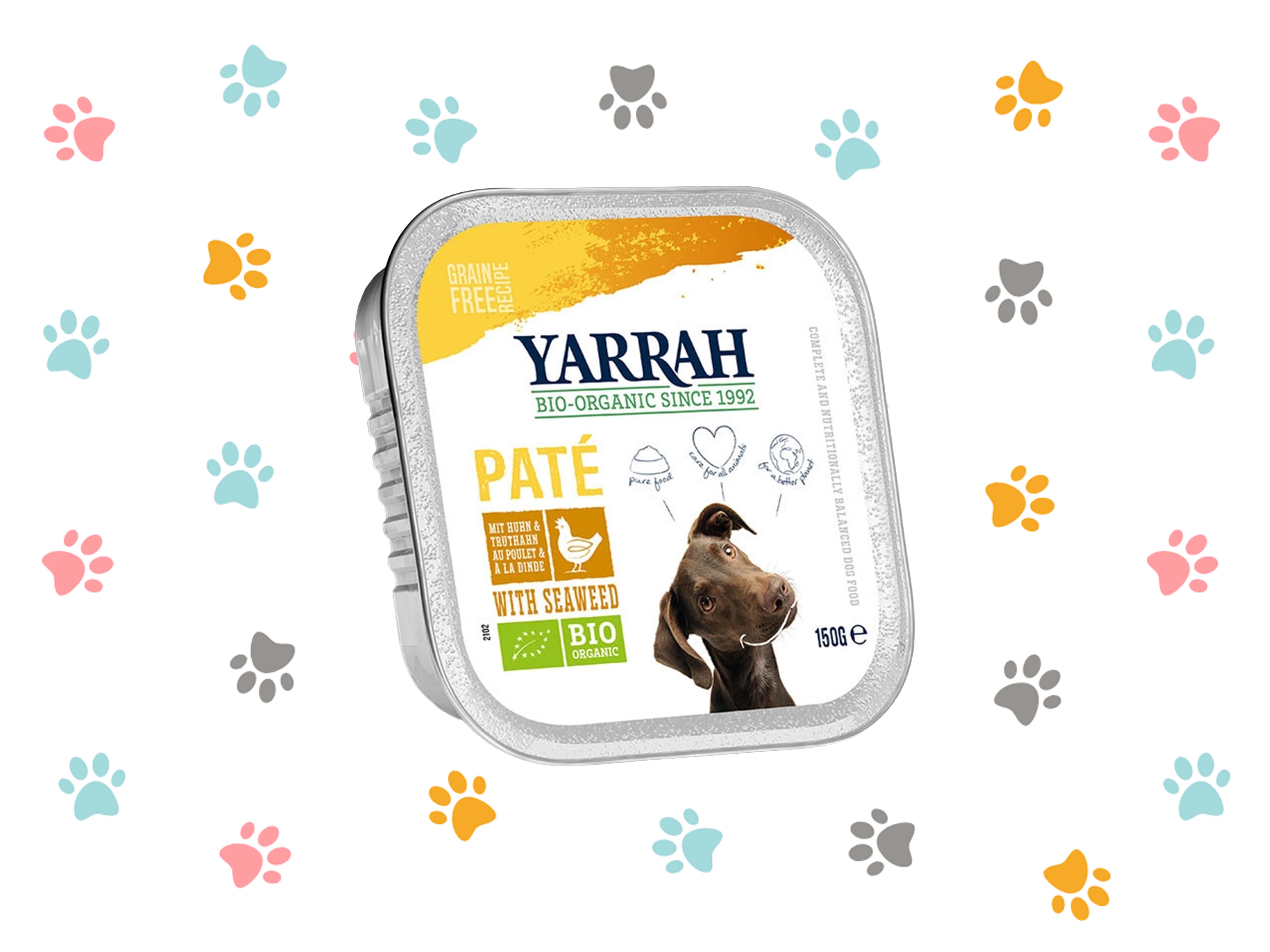 Paté orgánico de pollo y algas para perros, 150 g 1