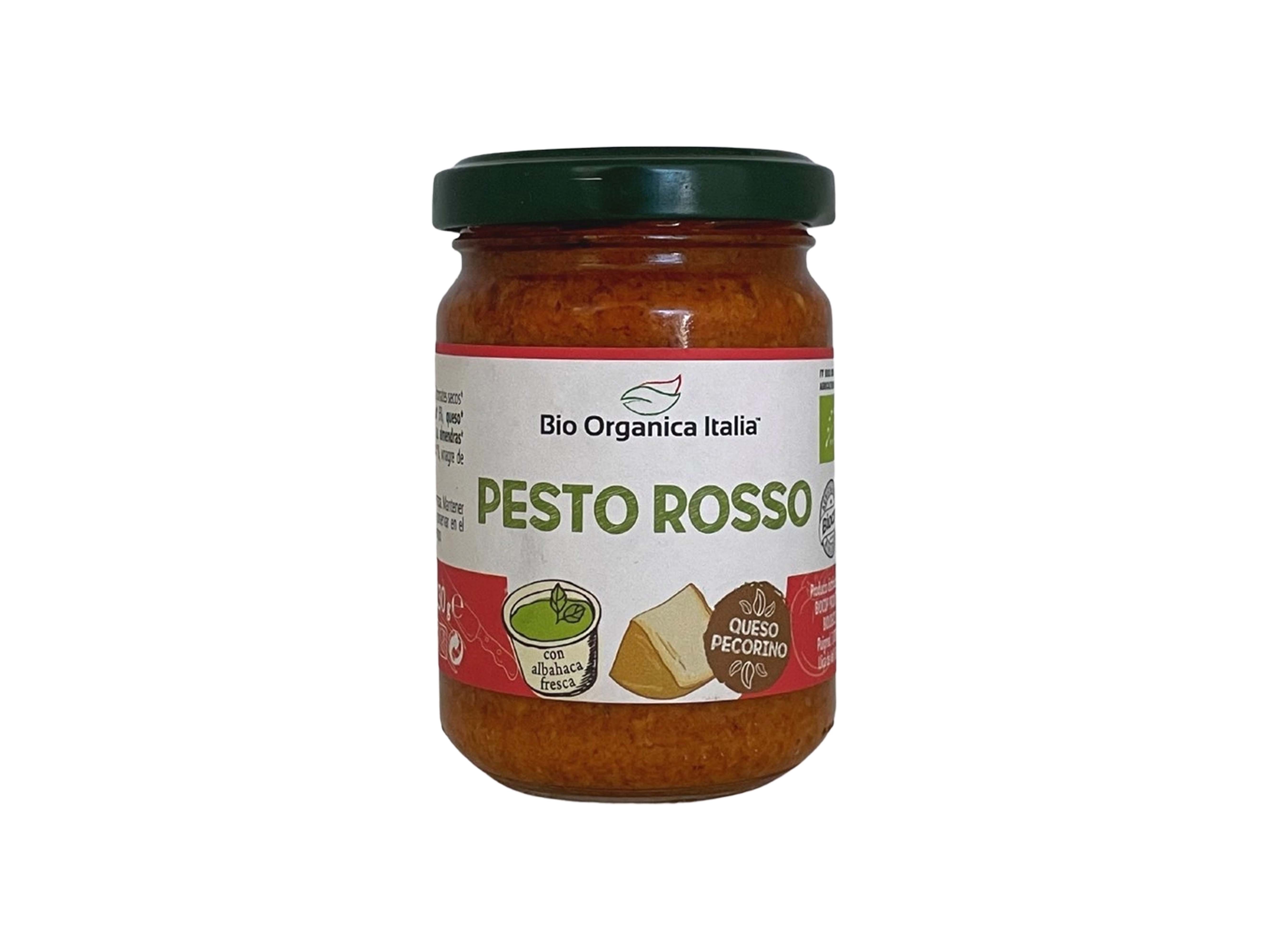 Pesto Rosso com Queijo Pecorino e Amêndoa BIO 130g 1