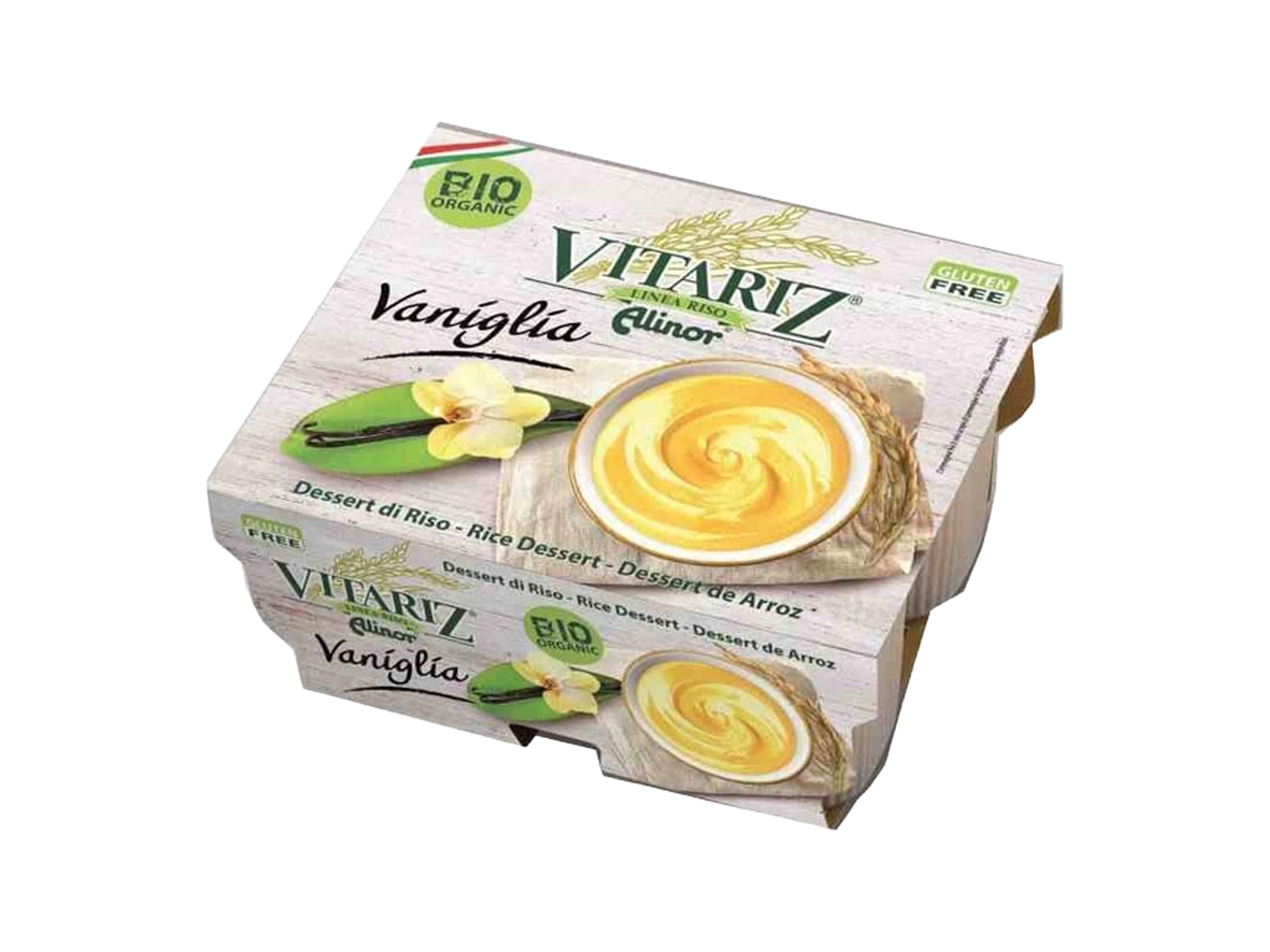 Creme de Arroz & Baunilha BIO 4x100g 1