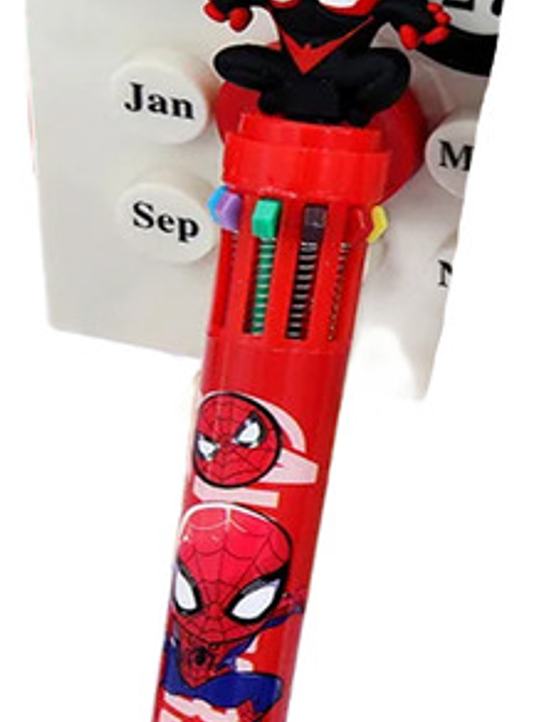 Boligrafo 10 En 1 Superheoes Avengers Batman Spiderman 2