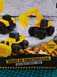 Set De 4 Carritos De Construccion Power Drive - Miniatura 7