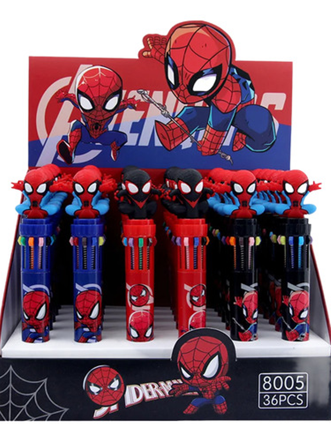 Boligrafo 10 En 1 Superheoes Avengers Batman Spiderman 1