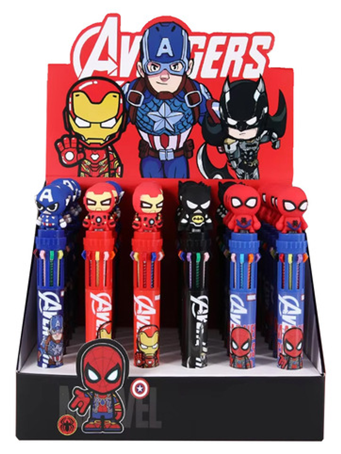 Boligrafo 10 En 1 Superheoes Avengers Batman Spiderman 2