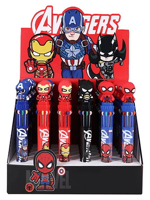 Boligrafo 10 En 1 Superheoes Avengers Batman Spiderman