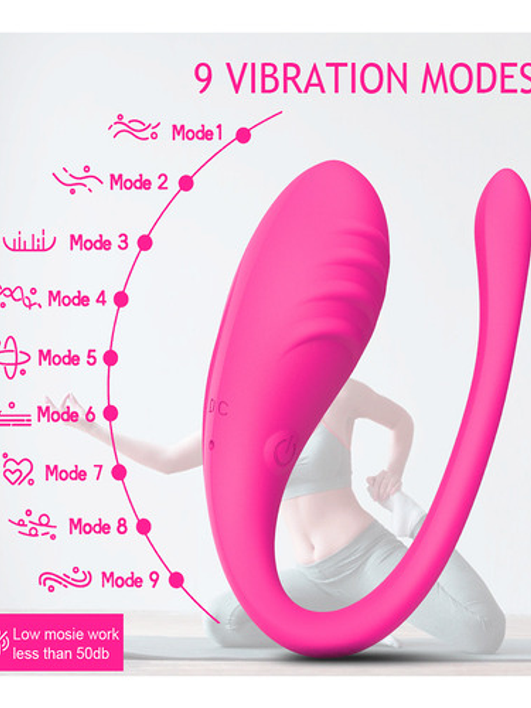 Vibradores Vaginales En U De 9 Velocidades App Bluethoot 7