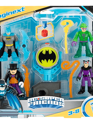 Juguete Imaginext Dc Super Friends Bat-tech Multipack