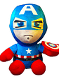 Lindo Peluche De Capitan America The Avengers 25cm - Miniatura 1