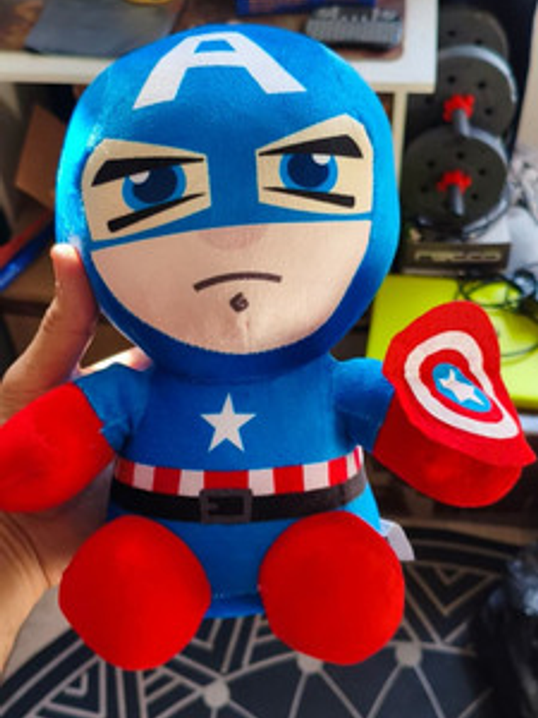 Lindo Peluche De Capitan America The Avengers 25cm 5