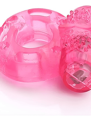 Anillo Vibrador Retardante Consolador Erotico Color Rosa