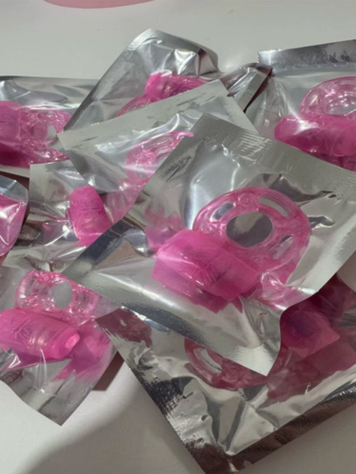 Anillo Vibrador Retardante Consolador Erotico Color Rosa 4