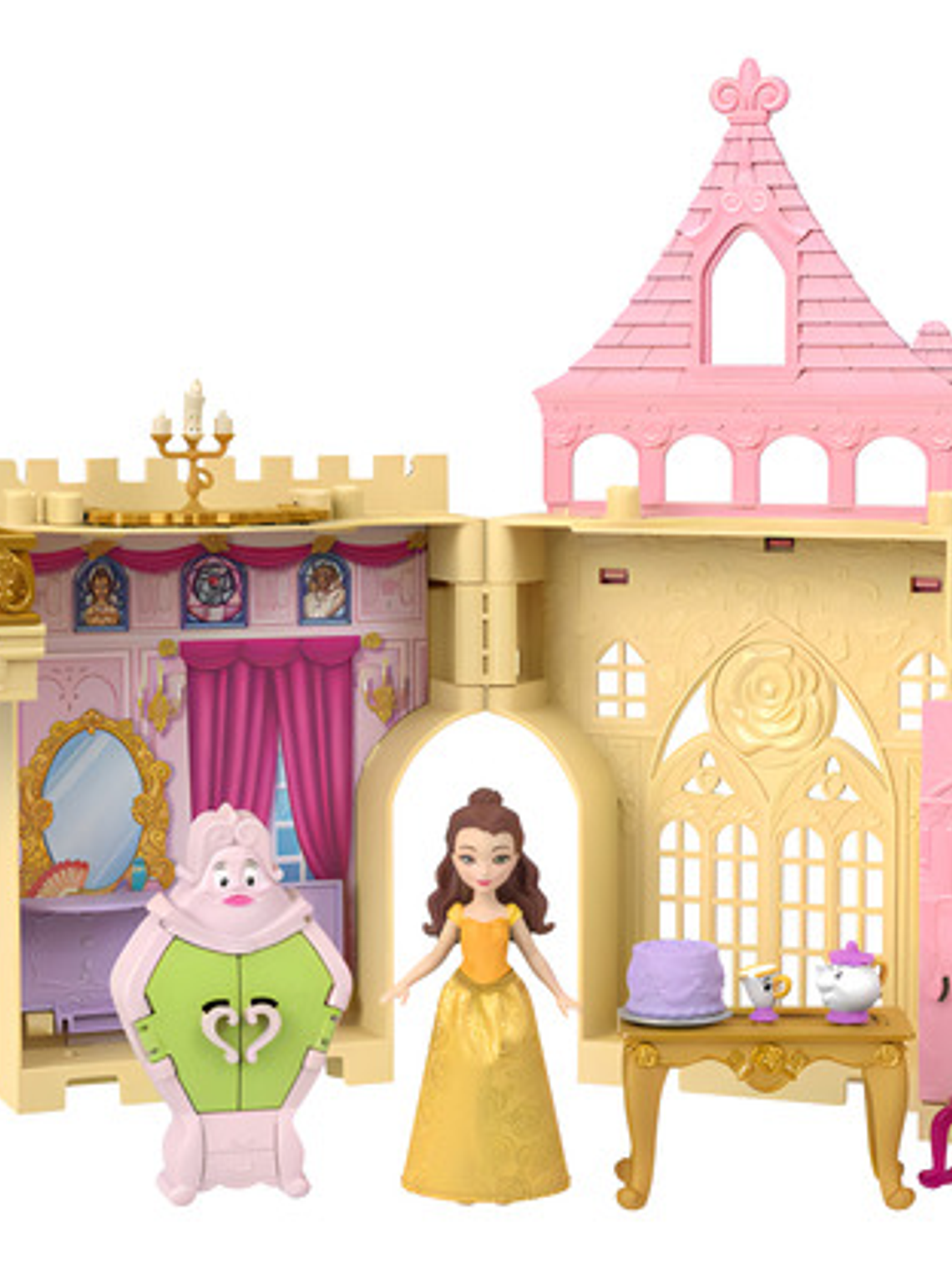 Disney Princesa Casa De Muñecas Castillo De Bella Apilable Multicolor 1