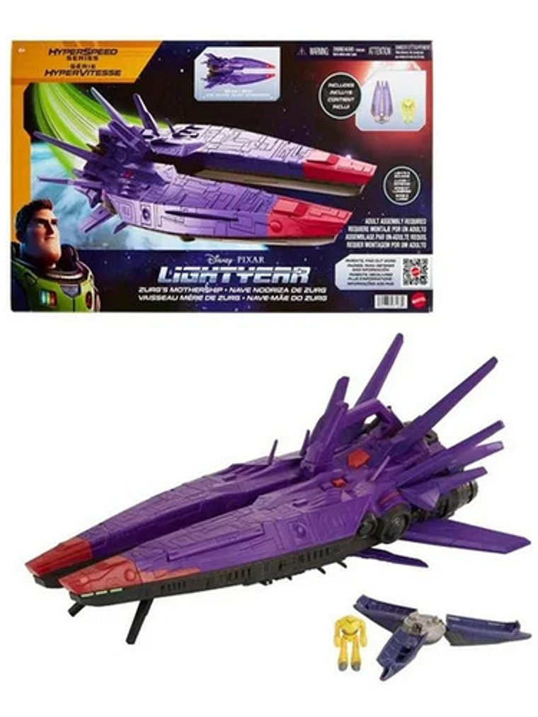 Disney Pixar Lightyear Nave Espacial Zurg Xl Hhm23 Mattel 1