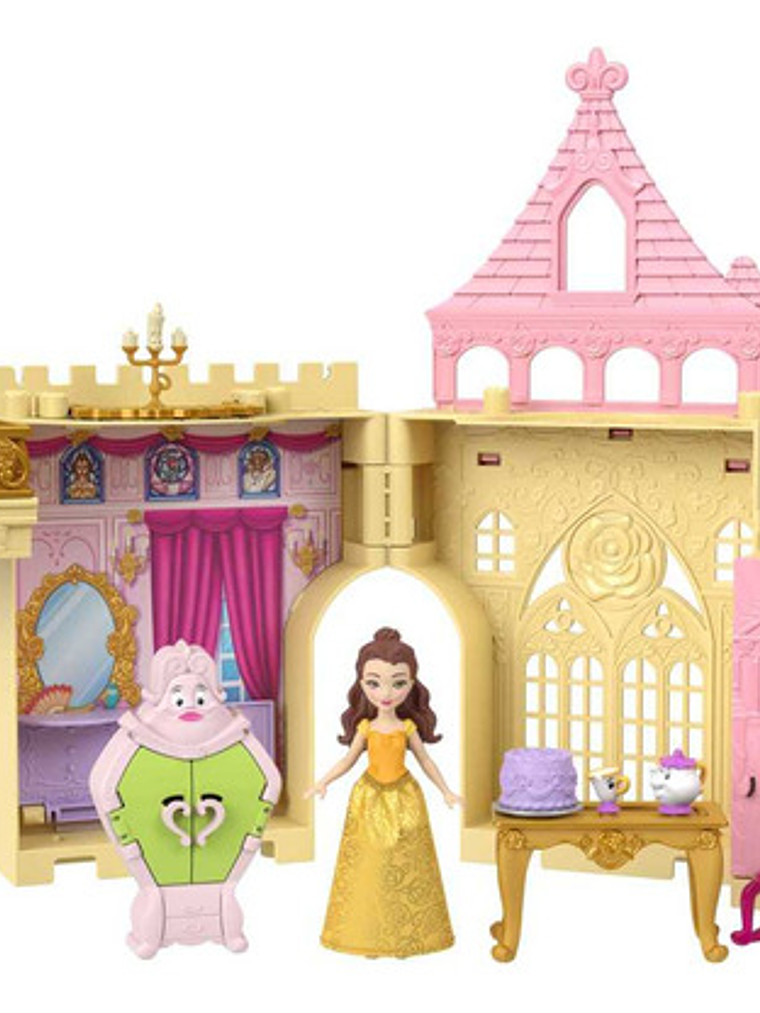Disney Princesa Casa De Muñecas Castillo De Bella Apilable Multicolor 1