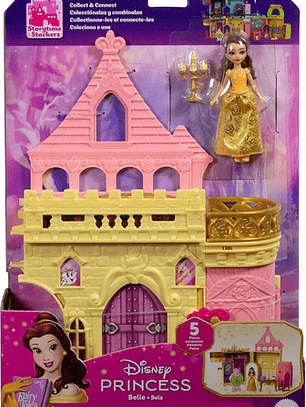 Disney Princesa Casa De Muñecas Castillo De Bella Apilable Multicolor