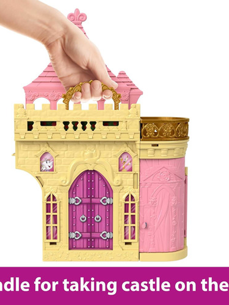 Disney Princesa Casa De Muñecas Castillo De Bella Apilable Multicolor 4